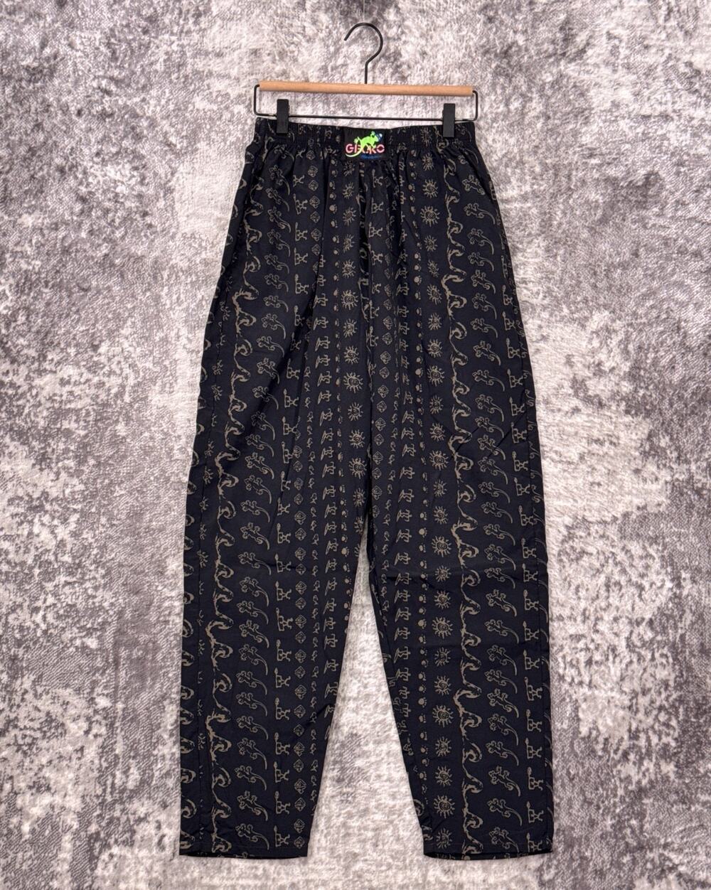 Vintage Gecko Hawaii Pants Medium Mens Retro Wave All Over Print